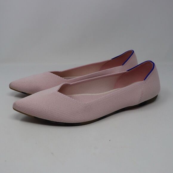 Rothy’s The Pointed Toe Ballet Flats Shoes Women's Size 10.5 Blush Pink - Picture 1 of 5